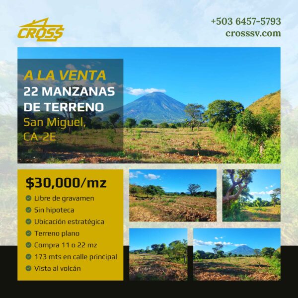 ¡Oportunidad Imperdible! Venta de 22 Manzanas de Terreno en San Miguel, CA-2E - $30,000 por cada manzana