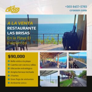 Encantador Restaurante Las Brisas ubicado en la playa El Palmarcito, kilómetro 50