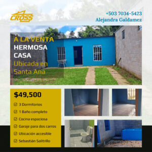 VENDIDO - Acogedora y Accesible en Santa Rosa, Sebastián Salitrillo, Santa Ana