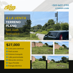 VENDIDO - Venta de Lote en Acajutla por $27,000