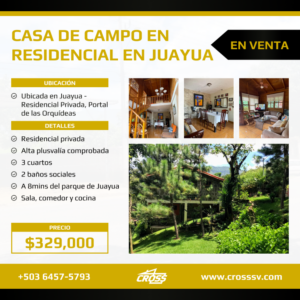 Casa de Campo en Juayua – Residencial Privada, El Portal de Las Orquídeas